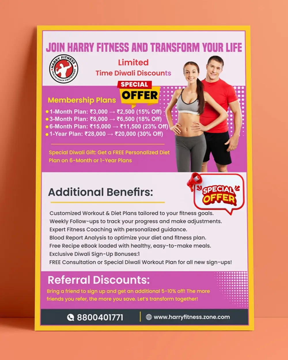 Body Fitness Weight Loss Flyer Template Design CDR & PSD File Download 111124-min